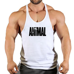 Muscle Fit Sleeveless Tank Top For Men Gym Workout Bodybuilding Cotton Shirt Training <b>Stringer</b> Fitness <b>Vest</b> - Product Image 5