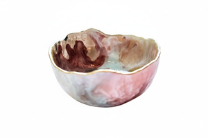 Premium Polished Eco-Friendly Handcrafted Resin Art Decorative Fruit & <b>Snack</b> <b>Bowl</b> Customizable Colors & Sizes Gift Packaging - Product Image 3