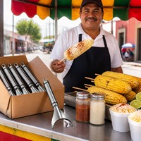 RVS maïsstripper Esquites Elote maïszaadverwijderaar straatmaïssnijder Mexicaans keukengereedschap groothandel bulk