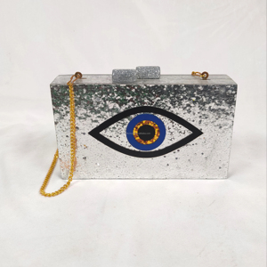 Resin <b>Box</b> Lady <b>Clutch</b> Newest Design Resin Mop Purse Resin <b>Bag</b> Metal Purse Boho <b>Clutch</b> <b>Bag</b> for Bridal Uses at Unexpected Price - Product Image 1