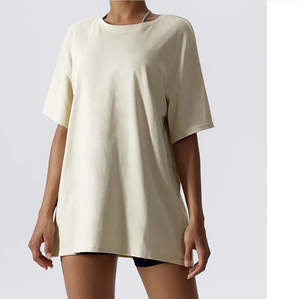 T-shirt en coton tricoté respirant pour homme, coupe ample et décontractée, idéal pour l'été et le sport, vêtement d'extérieur à coupe régulière - Product Image 2