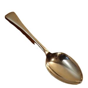 Elegante juego de cucharas de acero inoxidable con acabado pulido, perfecto para vajilla de boda, postre de comedor fino, elementos esenciales para servir - Product Image 1