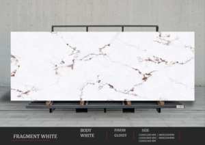 Styling vertical contemporain utilisant des panneaux muraux en porcelaine brillante de 800x3200 mm - Product Image 1