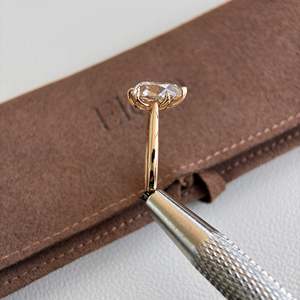 Anillo de diamante con corte antiguo, cultivado en laboratorio, de Alfa-Champagner, tipo Birnenfrmiger - Product Image 6