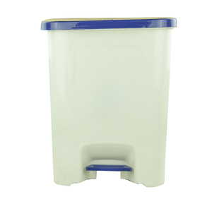 Cubo de basura de plástico respetuoso con el medio ambiente con Pedal para inodoro de baño de cocina rectangular moderno para interiores con cubo interior de 25L - Product Image 2