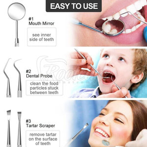 Kits de Examen Dental de Alta Calidad, Fabricados Profesionalmente en Acero Inoxidable, Fuente de Alimentación Manual, Venta en Línea - Product Image 5