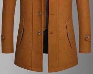 Chaqueta de Lana Hecha a Mano con Cierre de Cremallera, Ropa de Invierno Transpirable y Ecológica con Detalle de Bordado y Forro de Seda, Modelo Champ King - Product Image 5