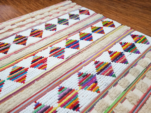 Tapis marocain en coton touffeté noué à la main pour la maison Style Boho anti-dérapant lavable intérieur extérieur utilisation pour salon cuisine - Product Image 6