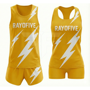 Diseña Tu Propio Logotipo, Uniforme Personalizable de Atletismo, 100% Poliéster, Antibacteriano, Ligero, Transpirable, Ropa de Práctica - Product Image 3