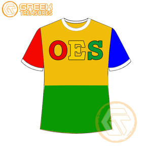 T-shirt Ordre de l'étoile de l'Est en gros Vêtements en jersey de coton T-shirt OES respirant de haute qualité Vêtements grecs pour femmes - Product Image 4