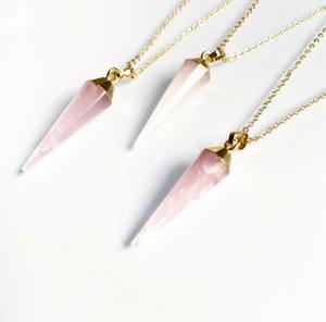 Collar con colgante de latón Vintage hecho a mano, 8-22mm, alambre de doble punta, Color malaquita envuelto, joyería de moda dorada para compromiso - Product Image 3