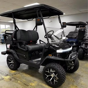 Chariot de golf 4 places à quatre roues motrices en gros Chariot de golf tout-terrain personnalisé en usine d'or - Product Image 1