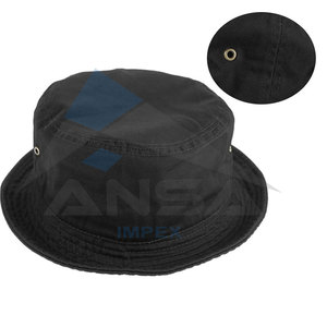 Wholesale 100% Cotton Bucket <b>Hat</b> <b>Summer</b> Black Style Custom Made for Casual Scene Breathable High Quality <b>Hat</b> - Product Image 5
