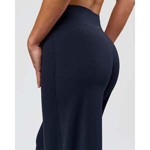 Pantalones de cintura alta tipo lápiz para mujer - Azul marino suave, transpirable y casual - Product Image 3