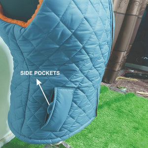 Chaleco de Invierno para Hombre, Grueso, con Capucha Desmontable, Cierre de Cremallera, Estilo Deportivo, para Exteriores, de Poliéster Tejido, Sin Mangas, Acolchado - Product Image 2