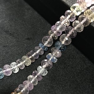 Perles Rondelles Multicolores Facettées 100% Naturelles Certifiées IGI Grade AA 6-8mm, Pierres Précieuses Vivaaz Multicolores Multifeu pour Bijoux - Product Image 5