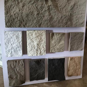 Muestra gratis PU Faux Pesos ligeros artificiales Pizarra Piedra PU Paneles de pared de ladrillo Stack Bond con buen precio - Product Image 4