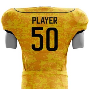 Ensembles d'uniformes de football américain d'été à manches courtes de haute qualité, design respirant, 100 % polyester, personnalisable, prix bas - Product Image 4