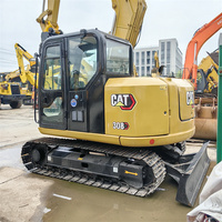 Excavatrice Caterpillar d'occasion Cat 308E de 8 tonnes, en bon état, fabriquée au Japon, originale, à Shanghai