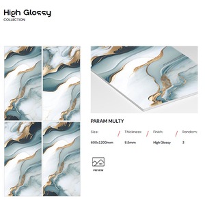 Baldosas de Porcelana Blanca Esmaltada de Alto Brillo, Gran Tamaño 1200X600mm, para Interiores, Baños, Hogares, Hoteles y Gimnasios, Más Vendidas - Product Image 2