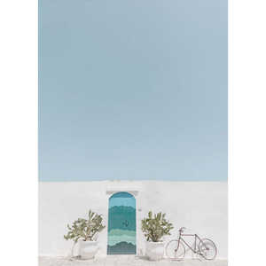 Puerta Azul Ostuni, Diseño Metálico Duradero - Product Image 1