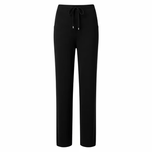 Pantalones de Mujer de Lino y Algodón Transpirable, Tejido Elástico Ligero y Suave, Ajuste Cómodo, Pantalones Casuales para el Verano - Product Image 1