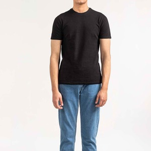 Tùy Chỉnh Đồng Bằng T Áo Sơ Mi Cho In Ấn Màu Đen T Áo Sơ Mi Cotton Bán Buôn Màu Đen Nhà Sản Xuất Người Đàn Ông T Áo Sơ Mi Cho Nam Giới Với Biểu Tượng Tùy Chỉnh - Product Image 1