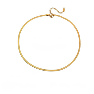 Collar de Cadena de Serpiente con Cuentas de Turquesa y Borlas, Chapado en Oro de 18K, de Acero Inoxidable, Elegante y Moderno, Accesorio de Moda J&D - Product Image 3