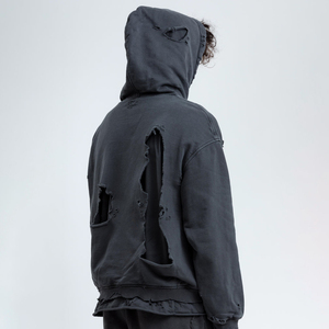 Sudadera con Capucha de Forro Polar Personalizable ODM para Hombre, 100% Algodón, Gruesa, con Capucha, Hombros Caídos, Impermeable, Estilo Urbano, Camuflaje - Product Image 5