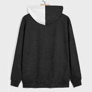 Sweat à capuche surdimensionné pour homme, 100% coton, tissu polaire doux, chaud, confortable, à porter au quotidien, décontracté, coupe ample, respirant, design d'hiver - Product Image 2