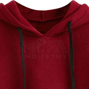 Hoodie court streetwear pour femme de haute qualité, 100% coton, anti-plis et respirant, avec logo personnalisé sur le devant, idéal pour l'hiver - Product Image 4