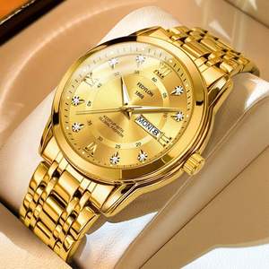 Large Dial Business Men Quartz <b>Watch</b>, Premium Dual Calendar Waterproof Luminous Auto Non-Mechanical Stylish Wristwatch - Product Image 3