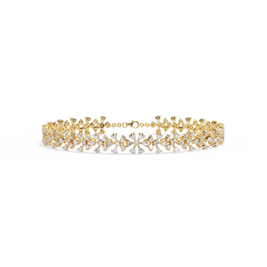 Fabulous 18K <b>Gold</b> Lab Grown Diamond Bracelet & <b>Bangle</b> - Product Image 2