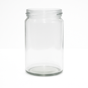 Tarro de vidrio Mason en relieve con tapa de metal almacenamiento hermético para uso doméstico perfecto para recetas de aperitivos - Product Image 1