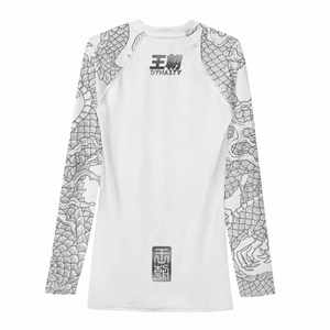 Poids lourd Sublimation Hommes Rash Guard Logo Personnalisé Art Martial Wear Formation Grappling Jiu Jitsu BJJ Rash Guard 2024 nouvellement - Product Image 6