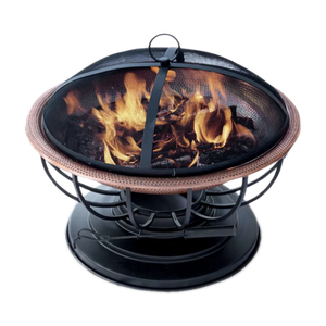 Heavy Duty Copper Fire Pit for Outdoor Garden Heater Manufacturer Round Shaped Hot Sale <b>Metal</b> Copper Rustic Finished Fire Pit - Product Image 3