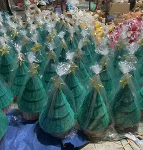크리스마스 장식 용품을 판매하는 저렴한 품목 기타 장식품 축제 휴일 등나무 짠 수제 제품 선물 나무 모양