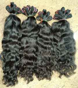 Cheveux vierges ondulés indiens Remy Cheveux humains bruts - Product Image 1