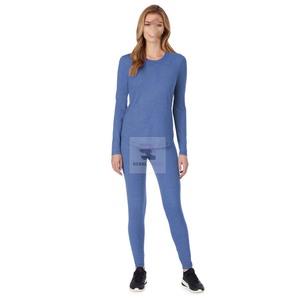 Haut à col ras du cou à manches longues pour femme avec logo personnalisé - Product Image 5