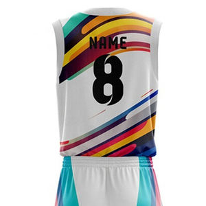 Camiseta de baloncesto Reversible para hombre, 100% poliéster, conjunto de uniforme de entrenamiento transpirable personalizable, chaleco estampado con logotipo de talla grande - Product Image 5