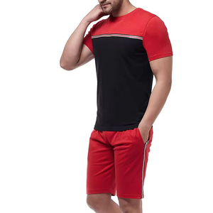Breathable Summer <b>Men's</b> <b>Short</b> <b>Set</b> Sports Wear <b>Short</b> Sleeve <b>T</b>-<b>Shirt</b> <b>and</b> <b>Shorts</b> Two Piece <b>Set</b> Unisex Polyester Cotton Casual - Product Image 3