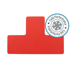 LongLife CP - Marcatura del Pavimento T-Pezzo, autoadesivo 50mm, Rosso, 50 pz / Confezione.- LGCP-50-T-01 - Product Image 2