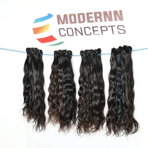 ช่อผมมนุษย์สำหรับต่อผม100% ลอนผมตรงแบบลอนทรงหลวมทำจากธรรมชาติ - Product Image 6