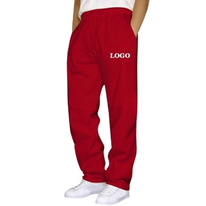 กางเกงสเวตเตอร์เอวสูงผ้าแคนวาสสำหรับผู้ชายใส่ได้ทุกวันมีสายรัดเอวยางยืดและมีกระเป๋ามีซิปขนาด XL สวมใส่สบาย - Product Image 1