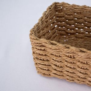 Eco-friendly <b>Storage</b> <b>Boxes</b> & Bins <b>Paper</b> Rope <b>Storage</b> Basket Water Hyacinth Basket <b>Paper</b> Rope Basket for Your Home Best Quality - Product Image 2