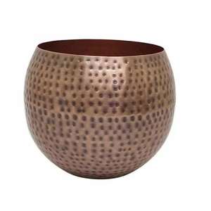 Maceta de cobre hecha a mano con diseño grabado Maceta de metal de hierro de alta calidad para uso en el jardín - Product Image 3