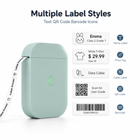 AIYIN D11 Printer Label Nirkabel Bluetooth 203dpi Mini Printer Stiker Thermal Tanpa Tinta Isi Ulang untuk Organisasi Rumah dan Kantor