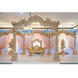 Mandap de Madera para Bodas Gujarati, Eventos de Boda, Pilares de Madera de Alta Venta, Fabricantes de Mandaps, Lugares para Bodas en Australia - Product Image 1