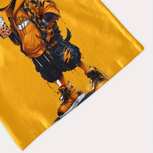 เสื้อยืดเด็กถักลายการ์ตูนพิมพ์ลายคุณภาพสูง ผ้าฝ้าย 100% สีและขนาดสั่งทำได้ ขายส่ง - Product Image 4