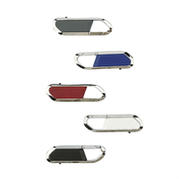 Porte-clés mousqueton personnalisé avec logo, clé USB en métal, cadeau promotionnel en gros, clé USB